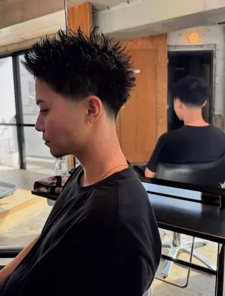 ショート メンズ YOKO/パーマ レイヤーカットのヘアスタイル