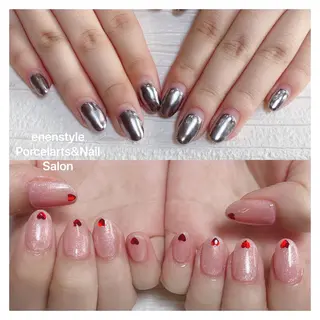 ミディアム ネイル 🐾enen style 🐾のネイルデザイン
