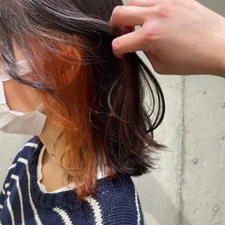 ミディアム カラー 山本 愛永のヘアスタイル