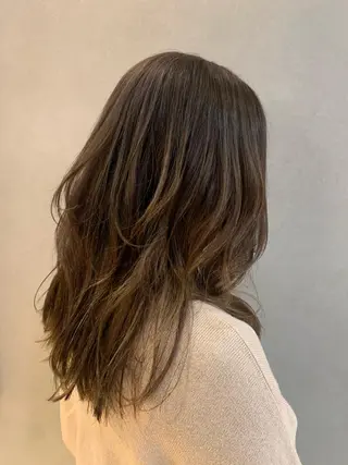 セミロング 土佐 優奈のヘアスタイル