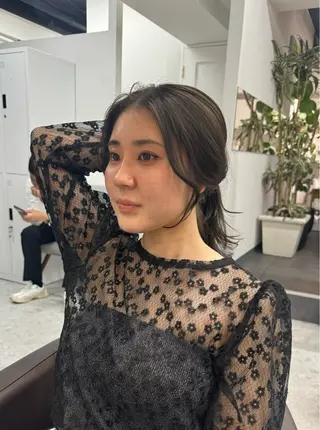 ミディアム 可愛い顔周りカット お任せください✨中川のヘアスタイル
