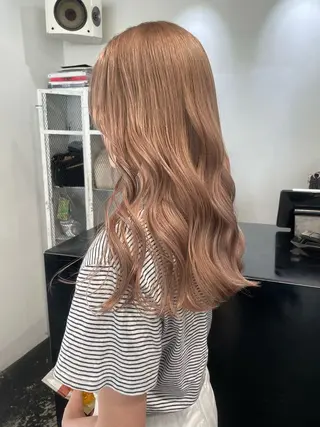 ロング カラー ヘアアレンジ 艶ハイトーン/ヘア アレンジAYAKAのヘアスタイル
