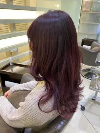 ロング カラー 銀座メンズ専門🖤 叶奈々のヘアスタイル