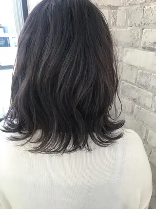 ミディアム カラー Oopsレイヤー 加藤澄都のヘアスタイル