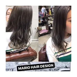 ミディアム カラー パーマ ヘアアレンジ メンズ キッズ Forest. -髪質改善-のヘアスタイル