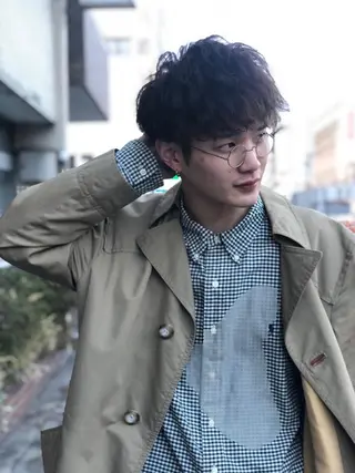 パーマ ミディアム NOA 青木のヘアスタイル