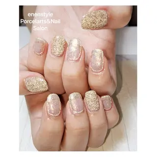ミディアム ネイル 🐾enen style 🐾のネイルデザイン