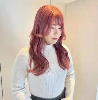 ロング 前田 菜奈子のヘアスタイル