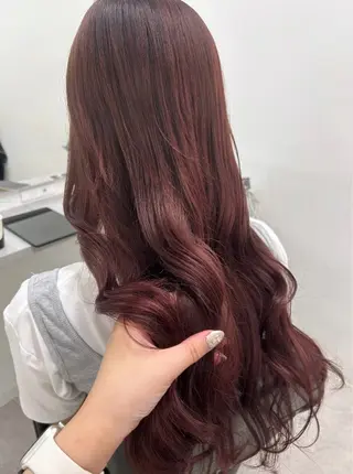 ロング カラー ヘアアレンジ 梅木李奈🕊️ レイヤー/ハイトーンのヘアスタイル