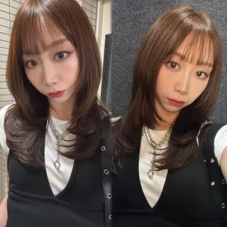 セミロング カラー 髪質改善will hairdesignのヘアスタイル
