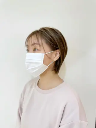 ショート カラー 👑銀座ショート/ 絶壁補正/金子涼👑のヘアスタイル