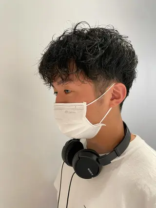 パーマ メンズ 斉藤 瑞恵のヘアスタイル