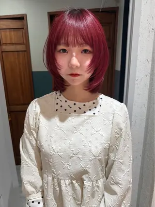 ミディアム カラー キッズ mai / linoah˚✧のヘアスタイル