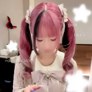 ロング カラー りん🌷︎名古屋 ブリーチカラーのヘアスタイル