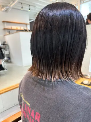 ミディアム カラー パーマ ヘアアレンジ マンツーマンサロン 髪質改善⭐︎代官山のヘアスタイル