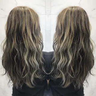 セミロング カラー 重政 和樹のヘアスタイル