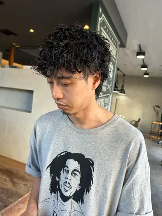 ショート カラー パーマ メンズ 🇺🇸メンズ特化 KYOYA💈のヘアスタイル