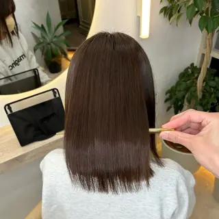 ミディアム 縮毛矯正・髪質改善 特化 出納 直起のヘアスタイル