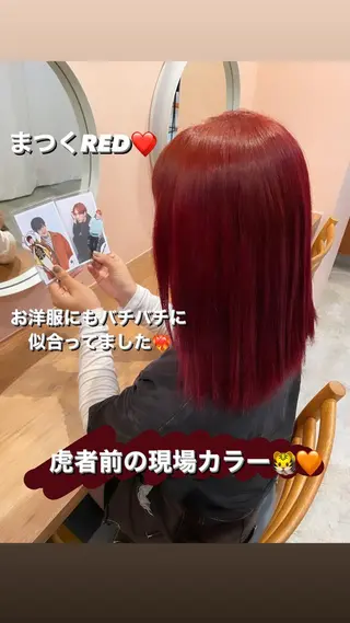 セミロング カラー ヘアアレンジ REONA🪽✨薬院 レイヤーカット🫧のヘアスタイル