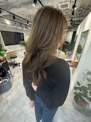 ロング カラー 夜23時まで予約🉑 reverieあきらのヘアスタイル