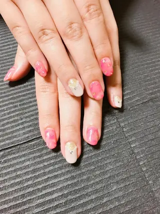 ネイル モチの良さ◉ フィルインネイル♡のネイルデザイン