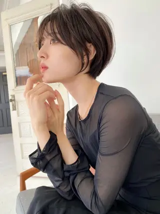 ショート 髪悩み解決ショート ✄山嵜菜織のヘアスタイル