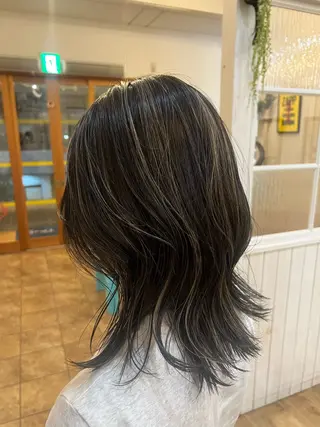 セミロング 🪩格安モデル 募集中🪩モエ🪩のヘアスタイル