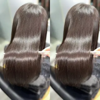 ロング 髪質改善🩵縮毛矯正 代々木/木下のヘアスタイル