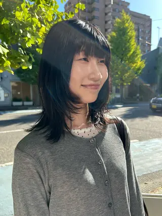 ミディアム ORe'S HAIR BE　GLaDまなみのヘアスタイル