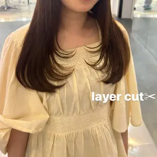 ロング 🌷ラベンダーピンク 顔まわり🌷ねいろのヘアスタイル