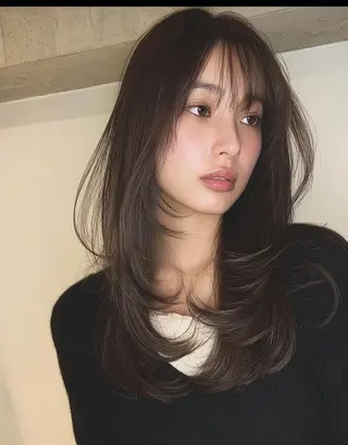 ロング カラー デザインカラー✨ 透明感カラー菊地真保のヘアスタイル