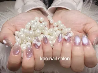 ネイル kao nail マグネット/長さだしのネイルデザイン