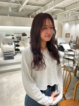 ロング カラー 篠原 若奈のヘアスタイル
