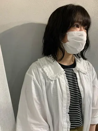 カラー パーマ ボブパーマコテ巻き風 パーマNo1深江秀平のヘアスタイル