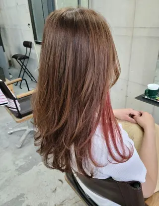 ロング カラー ヘアアレンジ terra✂️川嶋 大輔のヘアスタイル