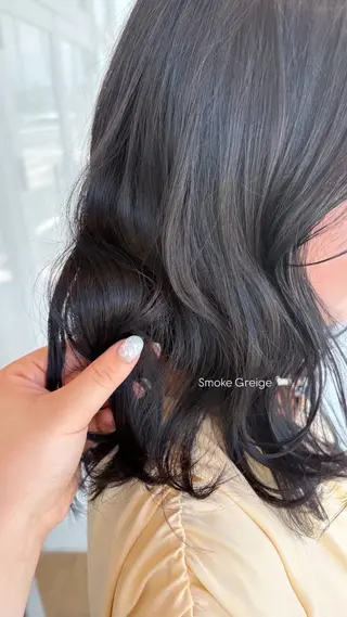 セミロング 花華 /九大学研都市 /ブリーチなしカラーのヘアスタイル