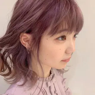 ミディアム カラー 浅沼 ゆいのヘアスタイル