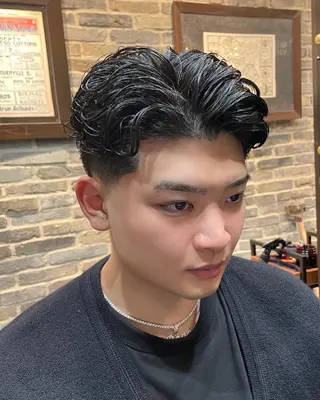 ショート パーマ メンズ カット無料 長利愛花のヘアスタイル