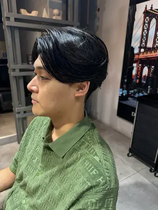 ミディアム パーマ メンズ 似合う髪型見つけます AYAKAのヘアスタイル