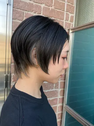 ショート カラー パーマ ヘアアレンジ メンズ キッズ ネイル マツエク・マツパ アイブロウ 久木原 ゆりのヘアスタイル