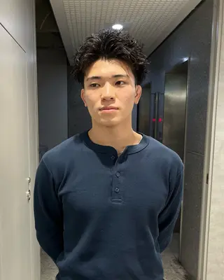ショート カラー パーマ メンズ 🔥メンズ 特化🔥菊水皐暉🔥のヘアスタイル