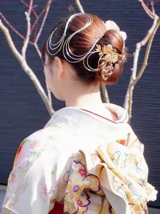 セミロング ヘアアレンジ Primus ﾌﾟﾘﾑｽのマツエク・マツパデザイン