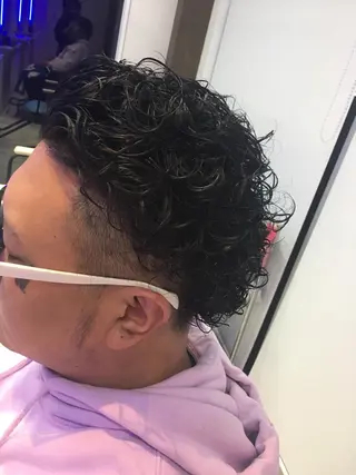 パーマ メンズ 白井 つづりのヘアスタイル