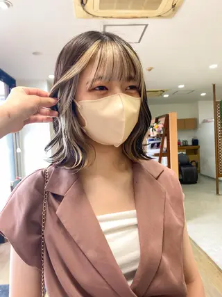 ショート カラー ブリーチカラー🫧 森　凪沙のヘアスタイル
