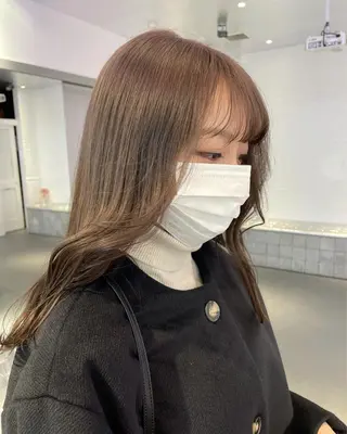 セミロング カラー ヘアアレンジ ボブ×柔らかいカラー 🌷misaki𓍼のヘアスタイル