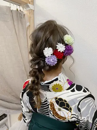 セミロング ヘアアレンジ 【カメレオン】 上村 祥子のヘアスタイル