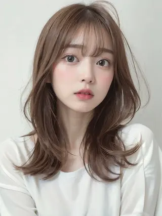 ロング 韓国ヘア🕊村上 ののこ🕊のヘアスタイル