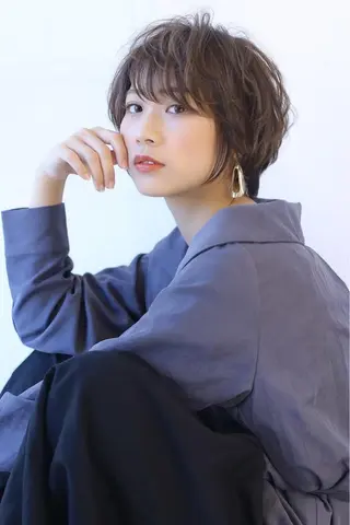 ショート パーマ 田中 鉄雄のヘアスタイル