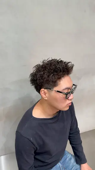 ショート パーマ fifth 村田 悠輔のヘアスタイル