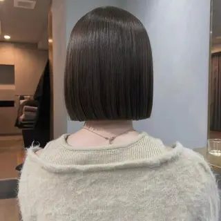 ショート カラー akane/オリーブ /ボブパーマのヘアスタイル